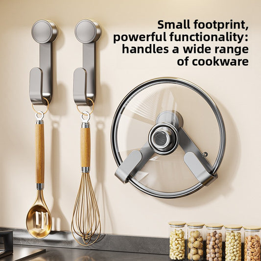 Rotating Suction Cup Pot Lid Organizer