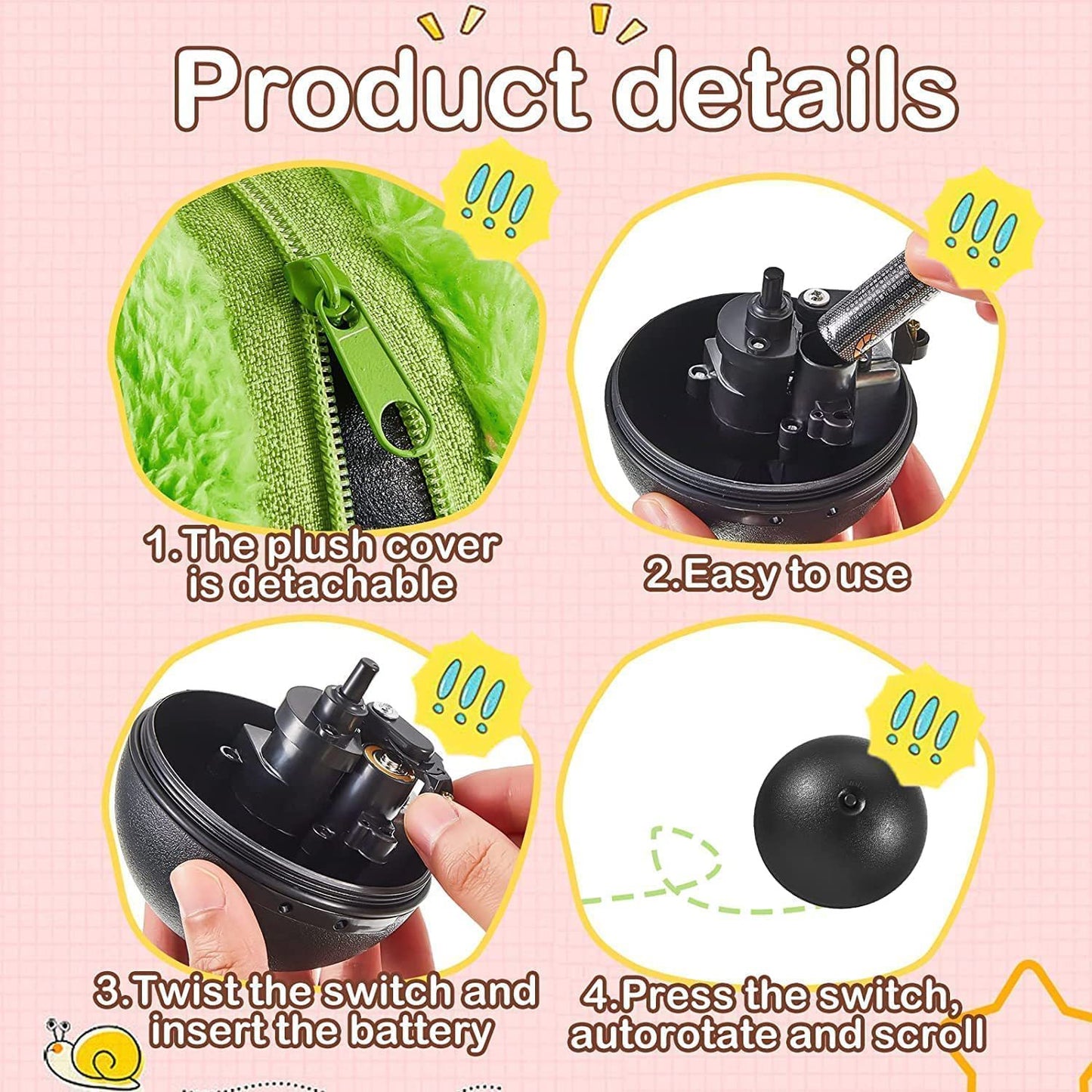 Automatic Electric Rolling Pet Toy Ball