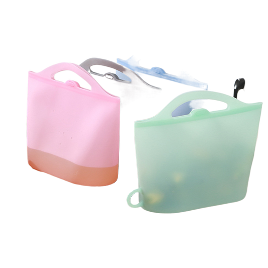 Silicone food storage bag