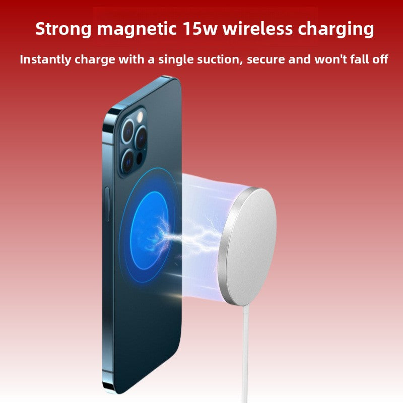 Magnetic wireless charger for mobile phones
