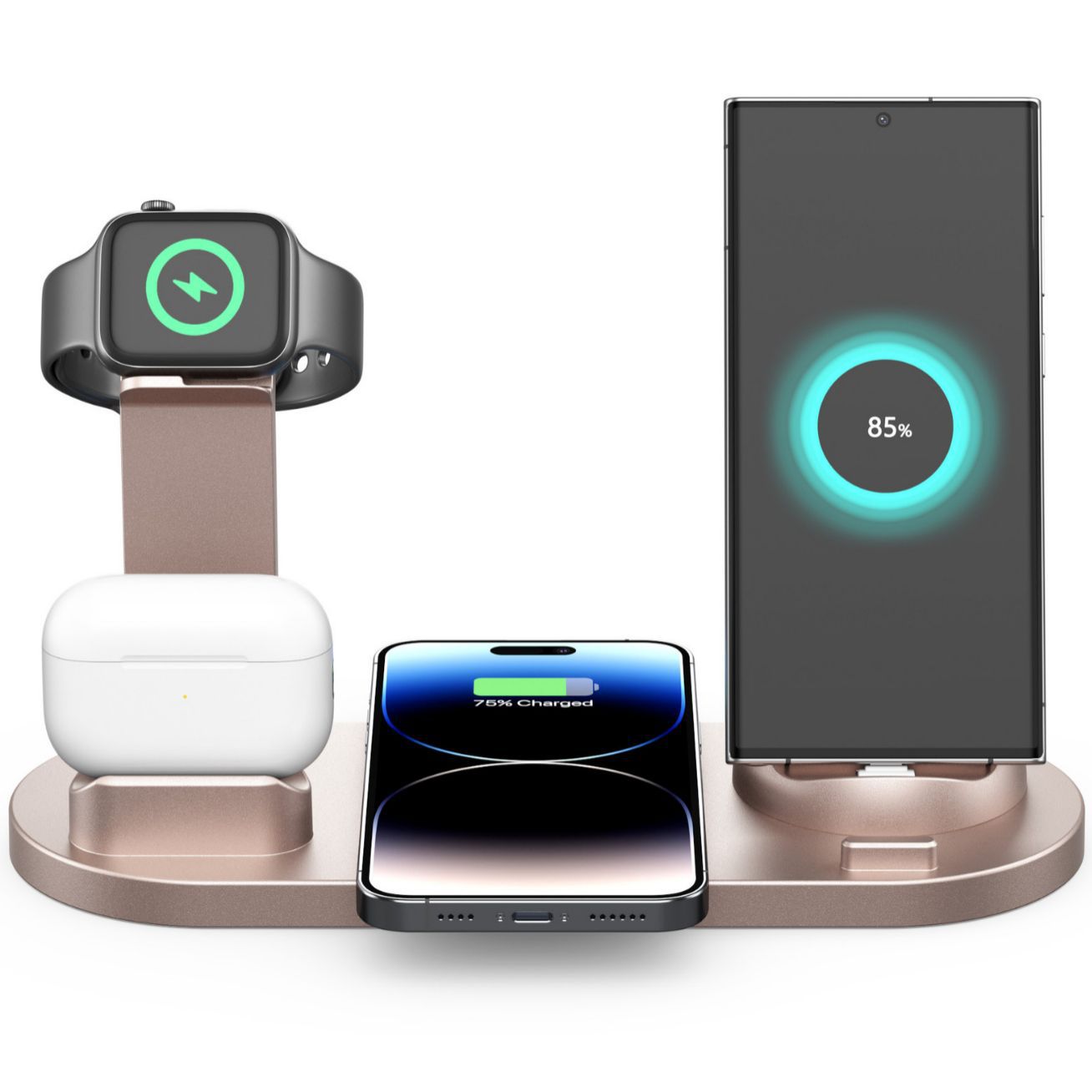 Three-in-One Wireless Charger Stand