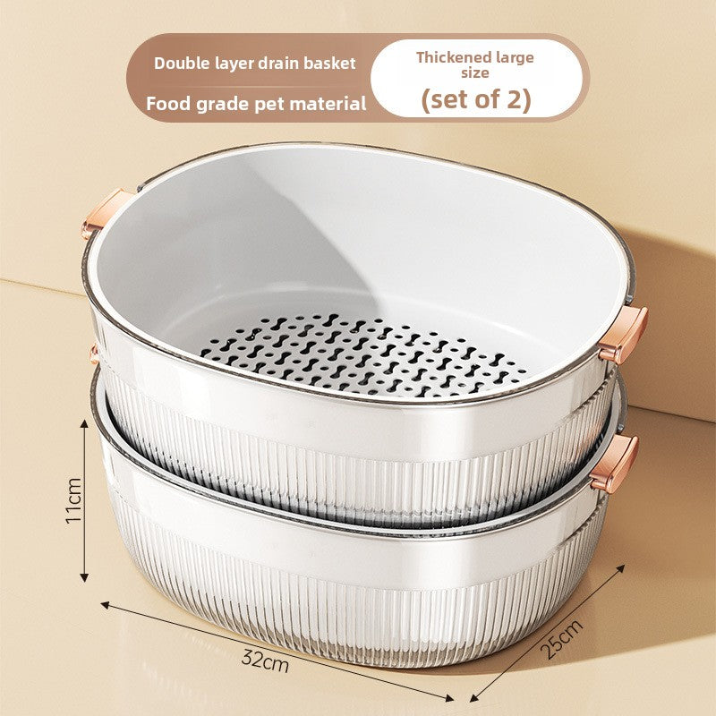 Double Layer Kitchen Sink Drain Basket
