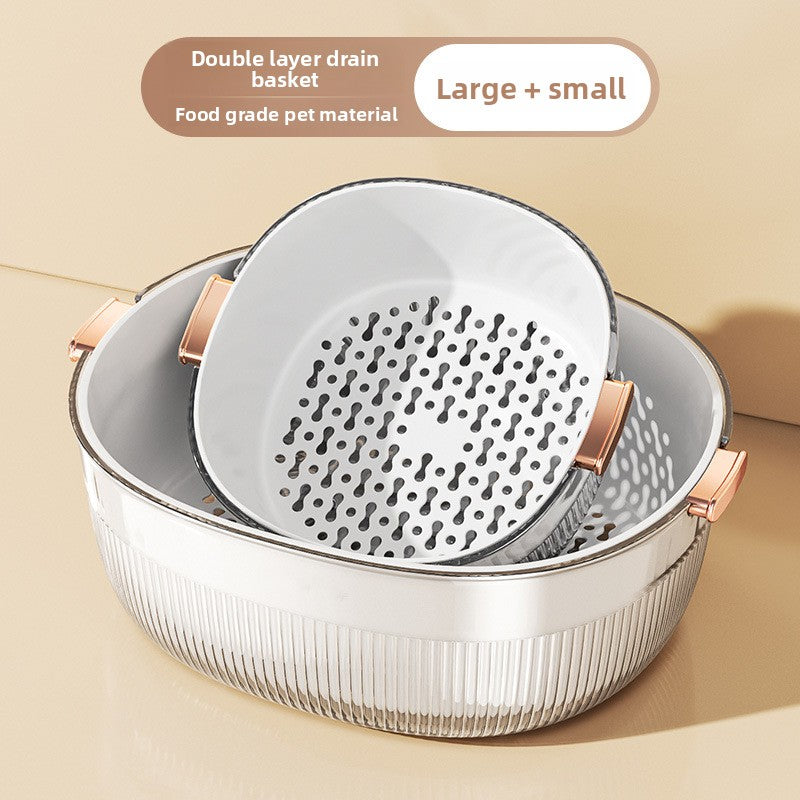Double Layer Kitchen Sink Drain Basket