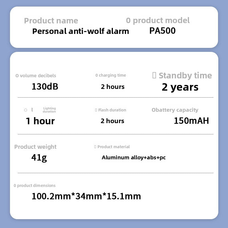 personal alarm