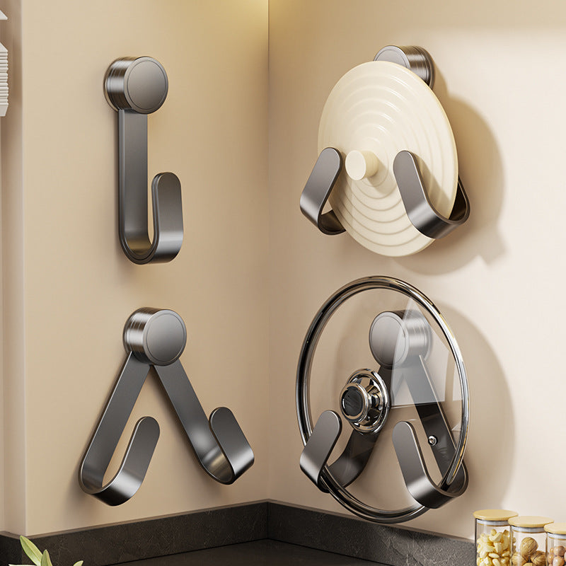 Rotating Suction Cup Pot Lid Organizer