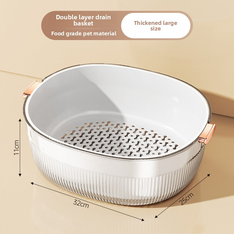Double Layer Kitchen Sink Drain Basket