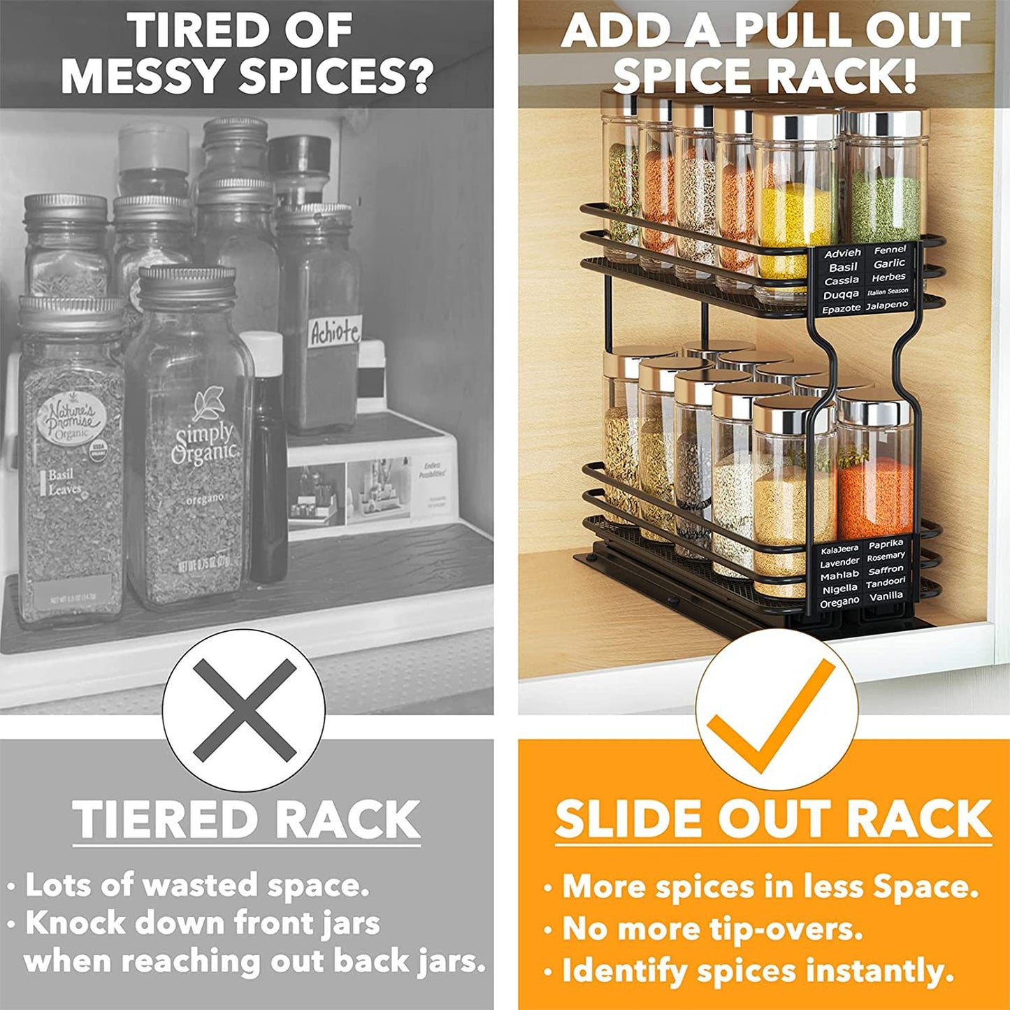 Rotatable Kitchen Spice Rack