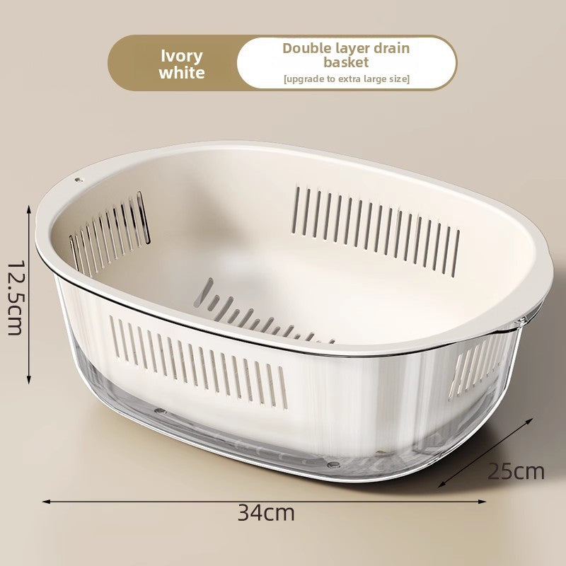 Double Layer Kitchen Sink Drain Basket