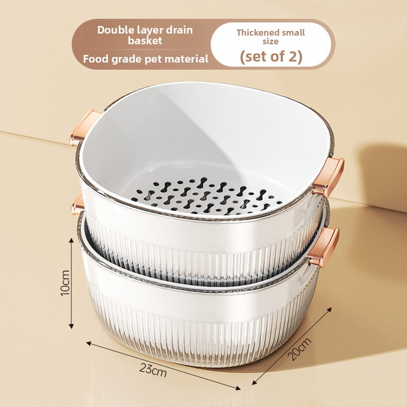Double Layer Kitchen Sink Drain Basket