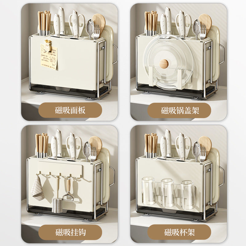 Kitchen knife rack organizer