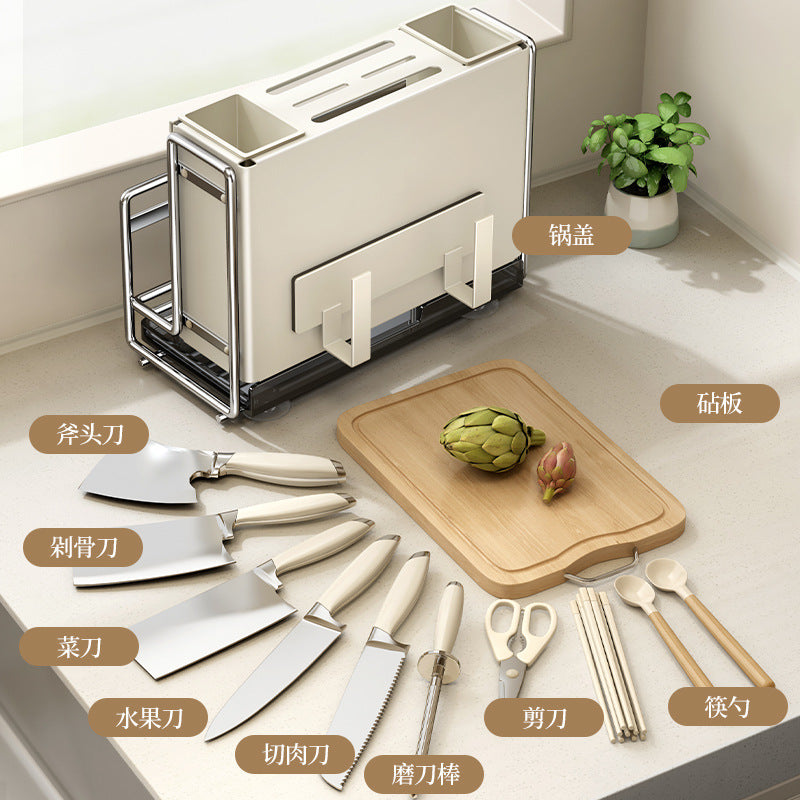 Kitchen knife rack organizer
